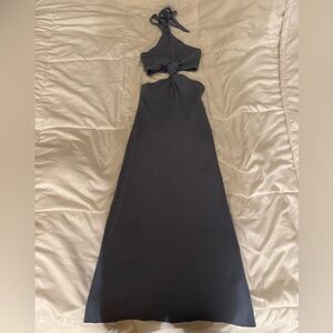 Cult Gaia Charcoal Backless Dress